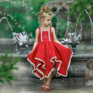 Dollcake Red Early Bird Dress Frock Christmas
